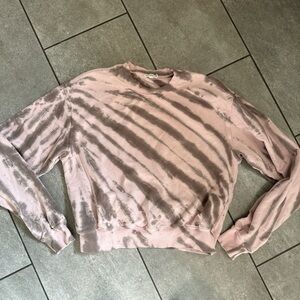Good American Tie-Dye Long Sleeve Crewneck